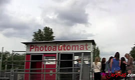 Random Guy Gets Sucked Off In A Photobooth